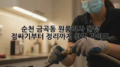 순천 금곡동 원룸이사 꿀팁🍯 : 짐싸기부터 정리까지 완벽 가이드!