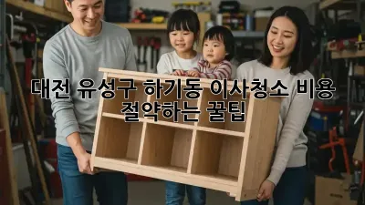 대전 유성구 하기동 이사청소, 비용 절약하는 꿀팁!